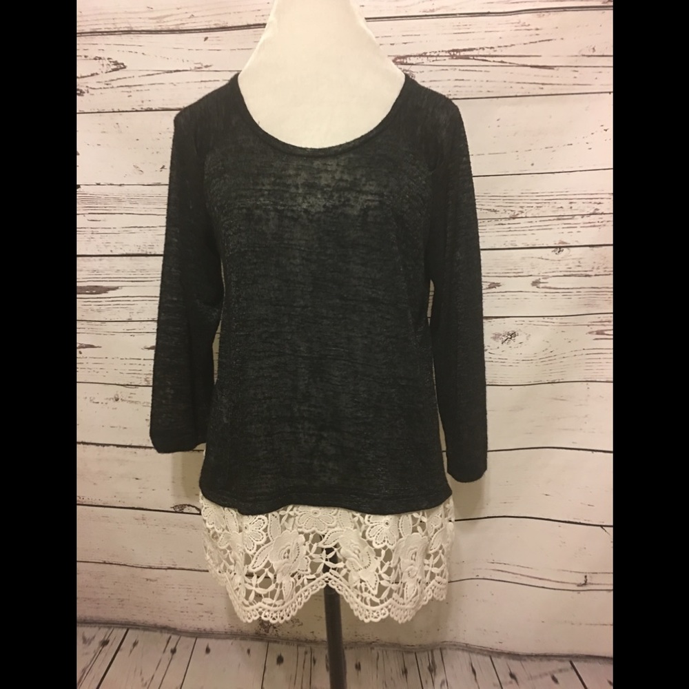 Lace trimmed top